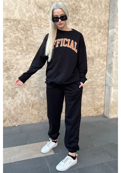 Madmext Mad Girls Siyah Eşofman Takım Mg944-siyah Siyah