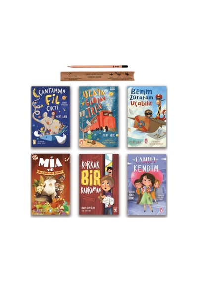Timaş Çocuk Çantamdan Fil Çıktı - Uzaya Giden Tren - Canım Kendim - Korkak Bir Kahraman Set 6 Kitap