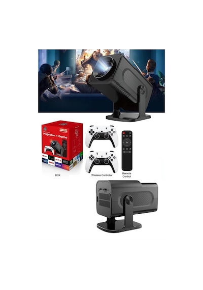 4k Android Smart Wi-fi Çift Kollu Projeksiyon Game Box Kumandalı Taşınabilir Yeni Nesil 77657706