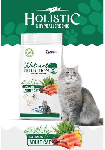 Natural Nutrition Somonlu Yetişkin Kedi Maması 12 Kg