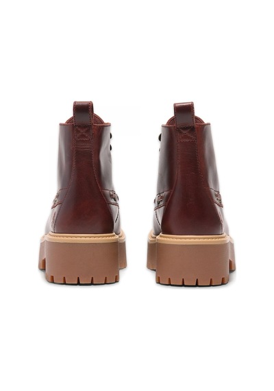Timberland Tb0a27yz Stone Street Mid Lace Up Boot Bordo Kadın Bot Bordo