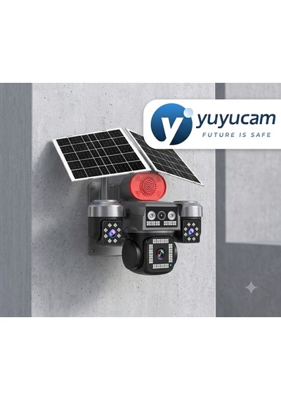 4g Solar Panelli 4 Kameralı Güvenlik Kamerası