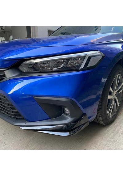 Honda Cıvıc Fe1 Uyumlu Aero Ön Flap Pıano Black (2022)