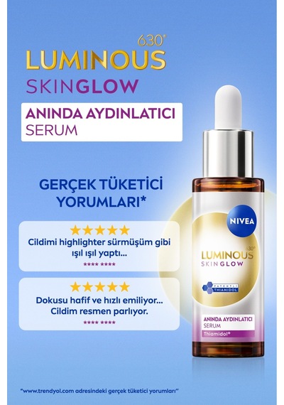Luminous630 Skin Glow Anında Aydınlatıcı Cilt Bakım Serumu 30ml Ve Q10 Kırışıklık Karşıtı Serum 30ml
