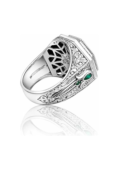 Nur Silver Gümüş Erkek Yüzük - Nur-yz83542