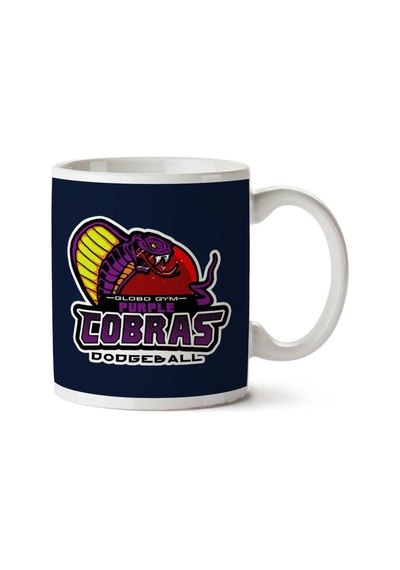 Purple Champs Globo Gym Purple Cobras Dodgeball İki Tarafı Baskılı Kupa Bardak Çok Renkli