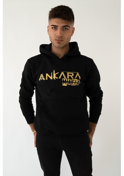 Ankara Mafıa Kapşonlu Siyah Unisex Sweatshirt Hoodie Polar