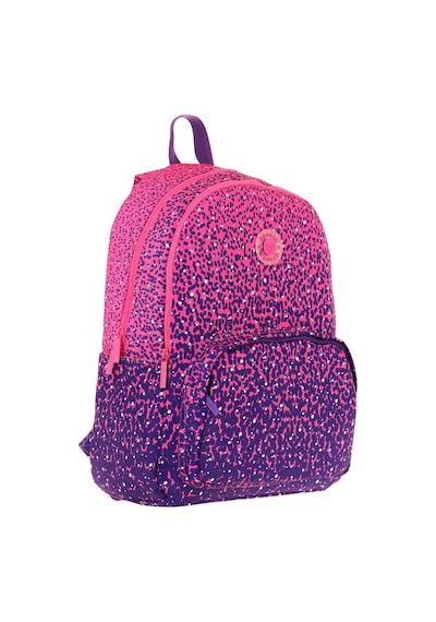 Kaukko Dots Kız Çocuk Üç Bölmeli İlkokul Ve Ortaokul Çantası - Mor Nokta Desenli - K1806 Mor
