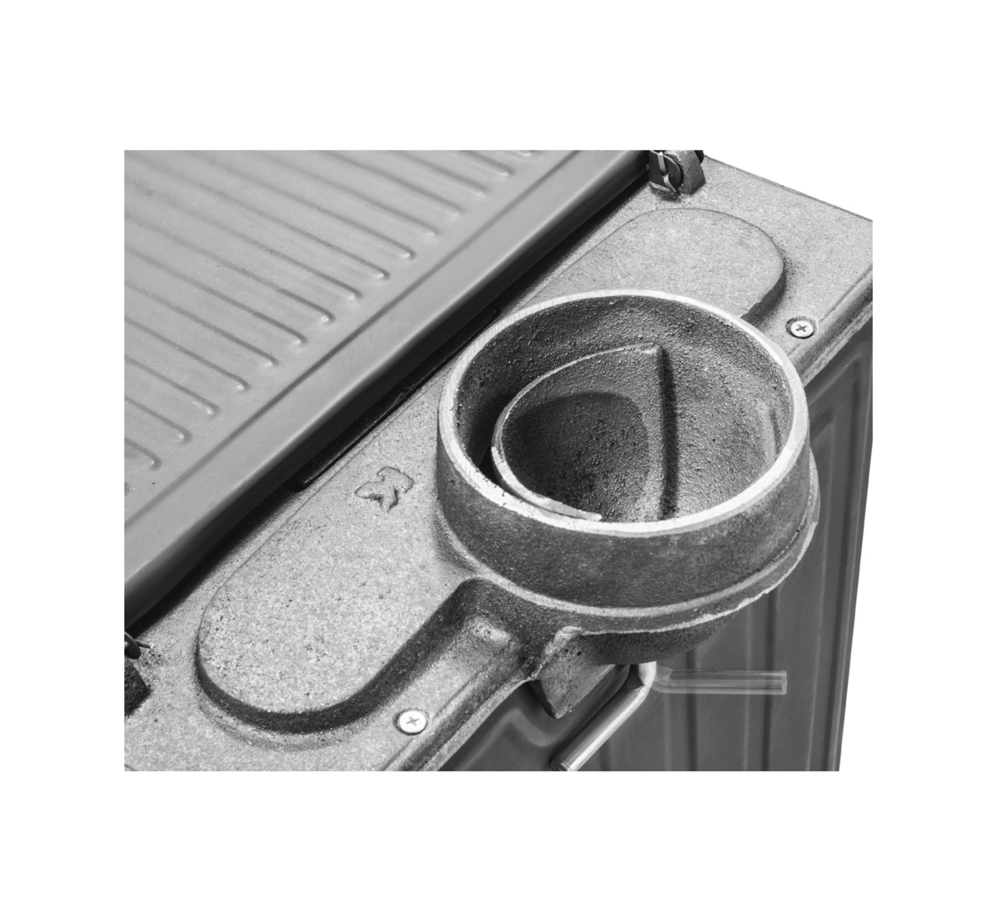 Mini Turbo Şömine Soba-pik Ayaklı Siyah Erendemir