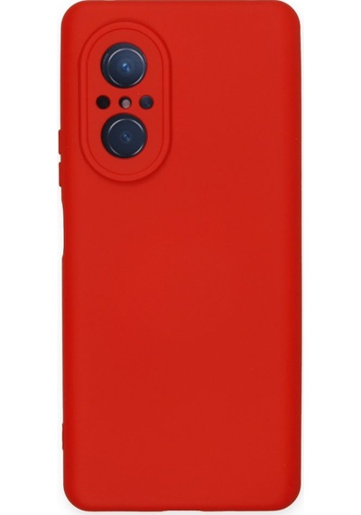 Huawei Nova 9 Se İçi Kadife Kaplı Esnek Silikon Kapak Ryc/ Nano Lansman Kirmizi