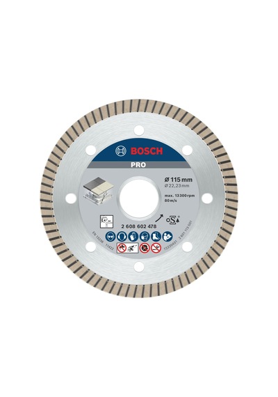 Professional Accessories Best Serisi Seramik İçin, Extra Temiz Kesim Turbo Segman Elmas Kesme D