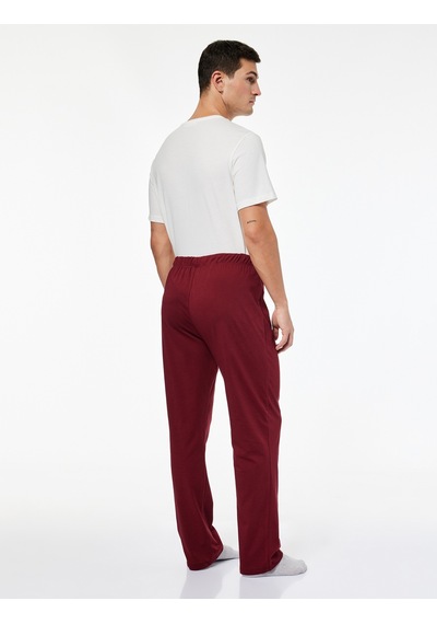 Koton Rahat Kalıp Baskılı Pamuklu Örme Pijama Takımı Beyaz 6wlm40004mk Beyaz