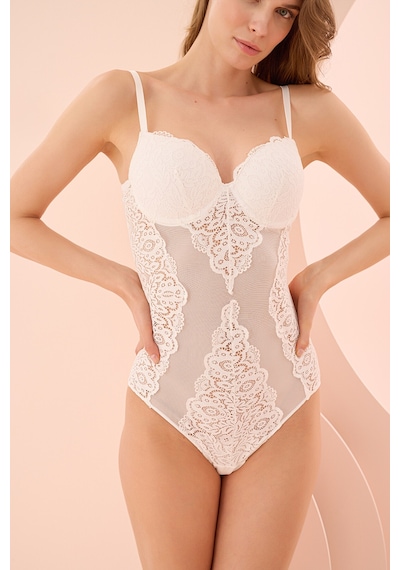 Loya Kadın Ekru Valencıa Bodysuıt Ekru