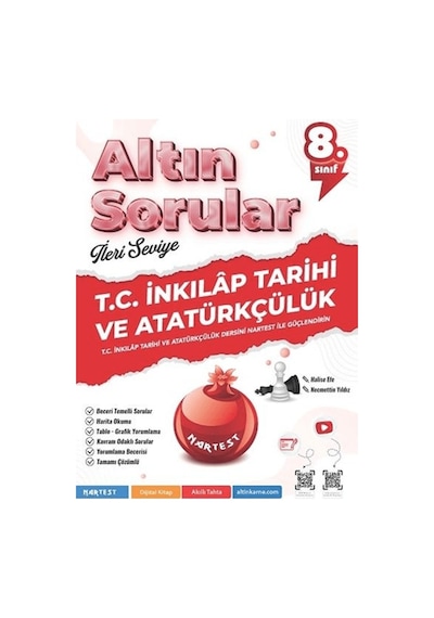 Nartest Yayınları 8. Sınıf T.c. İnkılap Tarihi Ve Atatürkçülük Altın Sorular İleri Seviye