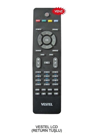 Return Tuşlu Vestel Uyumlu Lcd Kumandası