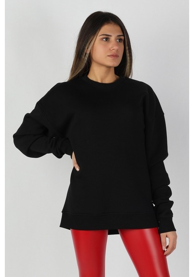 Kadın Sıfır Yaka Sweatshirt 001