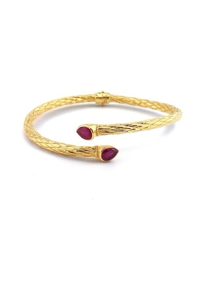 Altınbeyı 22 Ayar Altın Kelepçe Bilezik Pembe Taşlı 11.50 Gram Aby22klp003