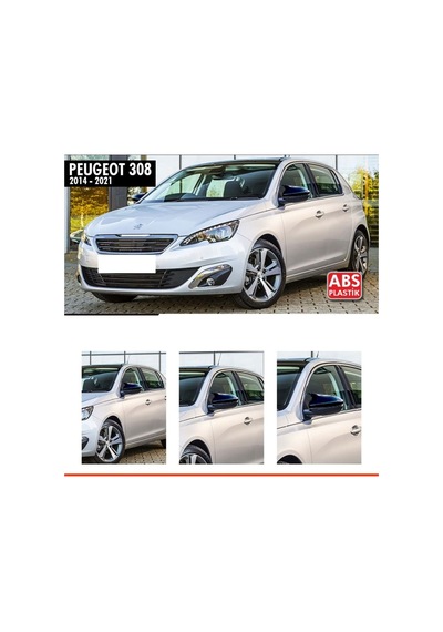308 Batman Ayna Kapağı Piano Black / 2014 - 2021
