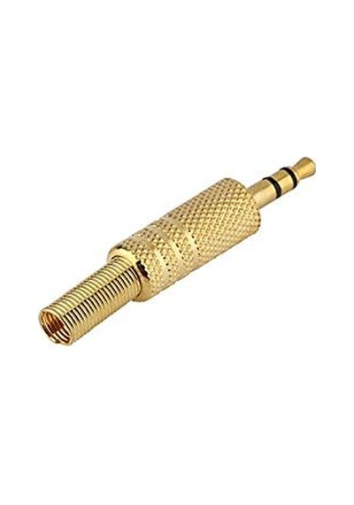 Gold Stereo Jack 3.5 Mm Aux Jack Gold Aux Jack Kulaklık Erkek Jack Mikrofon Jack