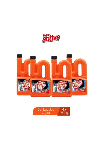 Hyper Actıve Lavabo Açıcı 4 x 750 G