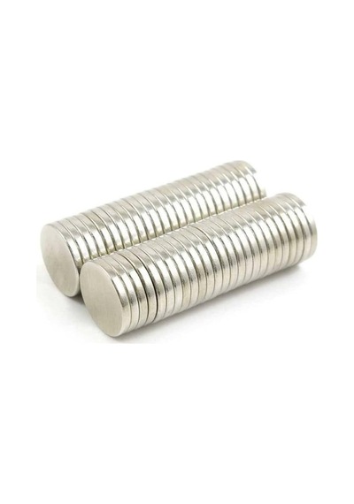 Dünya Magnet 10 Adet 12 X 2 Mm Yuvarlak Neodyum Mıknatıs Magnet