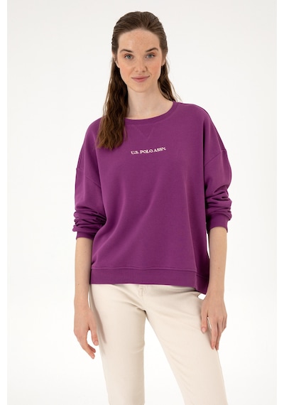 U.S. Polo Assn. Kadın Menekşe Bisiklet Yaka Sweathırt 50313562-VR037
