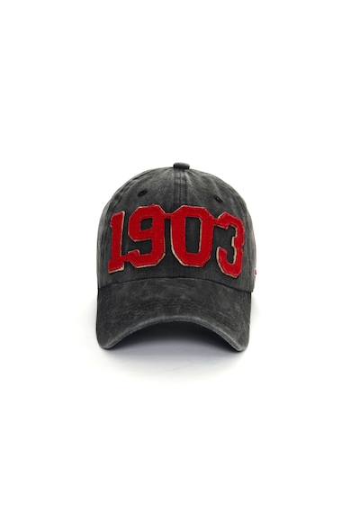 Berellini 1903 Kartal Yıkamalı Şapka Special Edition Siyah - Kırmızı