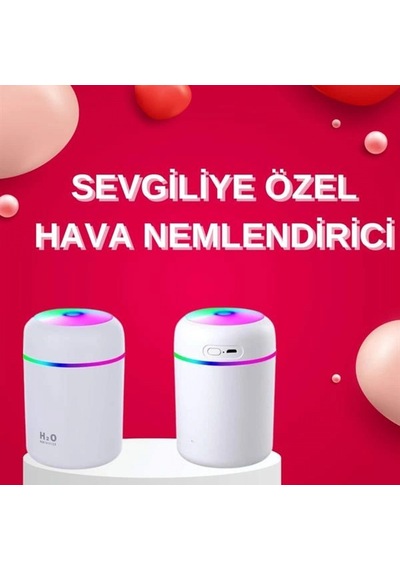 Sevgiliye Özel Led Işıklı Usb Şarjlı 300 Ml Ultrasonik Hava Nemlendirici Aroma Difüzörü