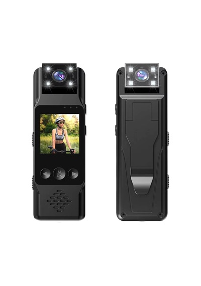 Hd 4k Cep Klipsli Mini Profesyonel Kamera Taşınabilir Dijital Video Kaydedici Bodycam 180 Lens Siyah - 710475842 Siyah
