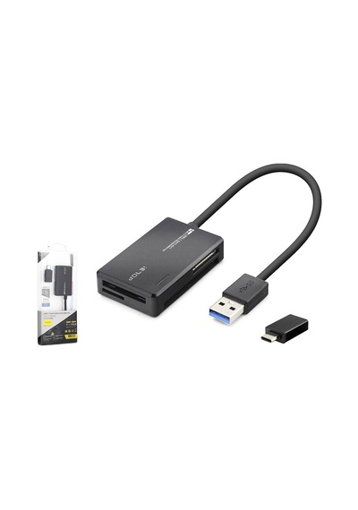 Usb Type-c 3.2 Gen1 All İn One Kart Okuyucu Cf Sd Microsd Ms 5 Gbps Siyah C313 Evimdeyokyok