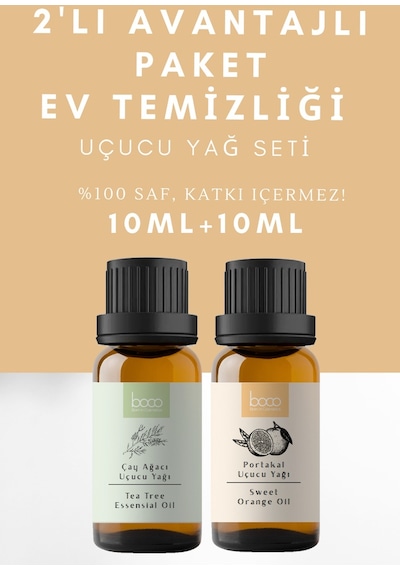 Boco Born In Cosmetics Çay Ağacı Yağı + Portakal Uçucu Yağı 2 x 10 ML