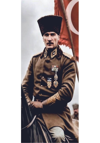 Araba Kapı Direk Kaplama Folyosu Atatürk Atlı
