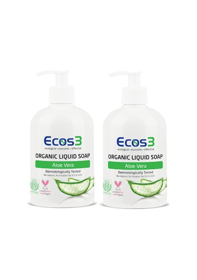 Ecos3 Organik Aloe Vera Sıvı Sabun 500 ML x 2