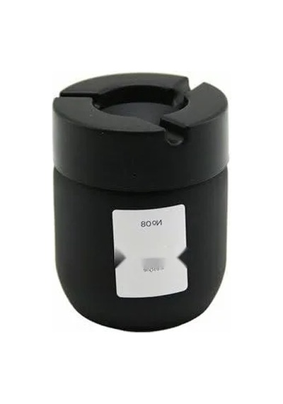 Kapaklı Cam Küllük - 425 Ml Siyah Şık Tasarım