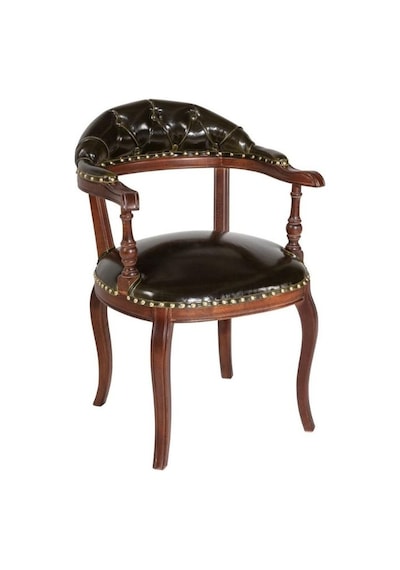 Majesta Classic Ahşap Sandalye Ceviz - Sİyah