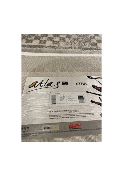 Etna Xq00b Gri-krem Halı Çok Renkli