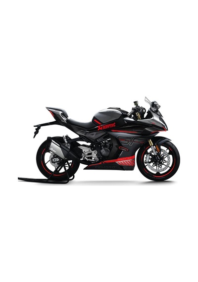 Cf Moto 450sr Akrapovic Orta Şase Tasarım Motosiklet Sticker Etiket Modeli