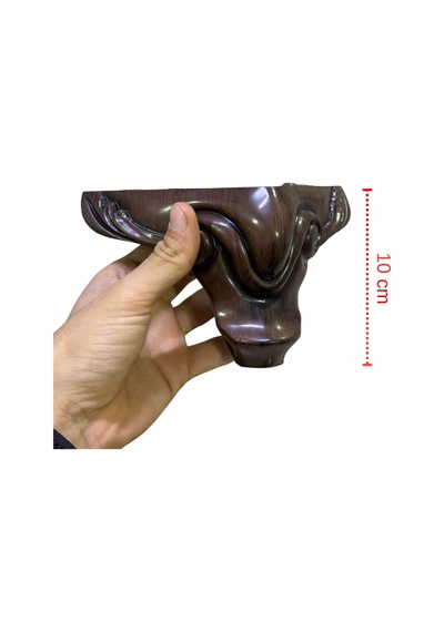 Cateksss Sultan Ayak 10 Cm Venge Ahşap - 16 Lı Paket Kahverengi