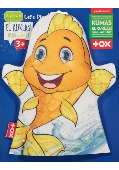 Tox Balık Evcil Hayvanlar Keçe El Kukla T315 . Eğitici Oyuncak