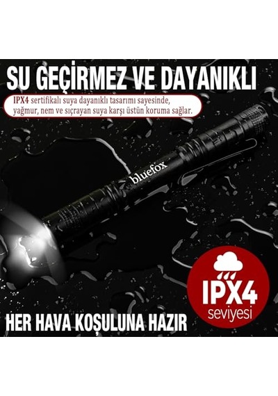 Mini El 220 Lümen Klipsli Su Geçirmez Kamp Yürüyüş Için Taşınabilir