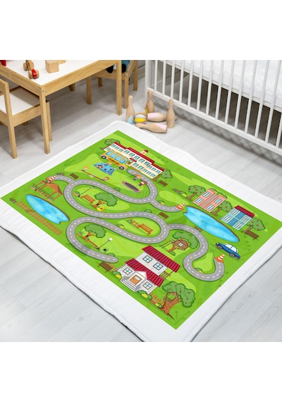 Carpdress Desenli Kaydırmaz Oyun Halısı 100 X 150 Cm S Desen