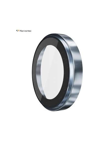 İphone 17 Air İle Uyumlu Safir Kamera Lens Koruyucu - Alüminyum Çerçeveli, Hizalama Aparatlı, Su Geçirmez Glue Layer,%95+ Kristal Netlikte 9h Safir Cam - Gök Mavisi