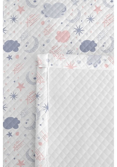 Evimde Bambaşka Bulut Yıldız Çocuk Odası Tek Kişilik Pike Takımı-pembe Gri Gökyüzü 160x220 CM Kapitone Yatak Örtüsü Evimde Bambaşka Bulut Yıldız Çocuk Odası Tek Kişilik Pike Takımı-pembe Gri Gökyüzü 160x220 CM Kapitone Yatak Örtüsü