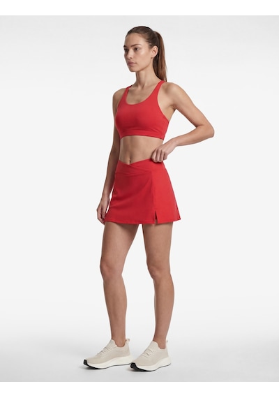 Koton Yırtmaç Detaylı Yüksek Bel Slim Fit Mini Spor Şort Etek Kırmızı 6sak40142nk