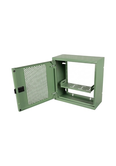 Alfafonet Wifi Box 280 Duvar Tipi Modem Ve Wifi Kutusu 280x120x280 Mm Yeşil Perfore Metal Kapak Montajlı