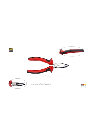 Ceta Form 160 Mm Eğri Kargaburun Polisajlı-duotech Sap E16-41-0160