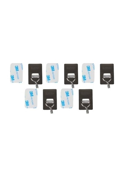 5 Adet 304 Paslanmaz Çelik Kanca Askılık, Yapışkanlı Güçlü Yük Taşıyan, Su Geçirmez Ve Neme Dayanıklı 5&apos Li Paket Metal Çelik Askı 100