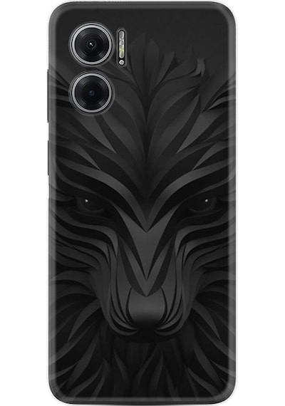 Xiaomi Redmi Note 11E Kilif Resimli Silikon Black Fox 1325 566392759