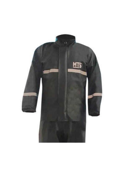 Mts Motosiklet Lüx Pvc Yağmurluk Suya Ve Rüzgar Dayanıklı Yağmurluk Siyah