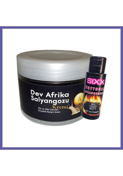 Bezos Giant 100ml Krem Dev Afrikasalyangozu Anti-aging + Sıxx Kalçaşekillendirme Kremi 60 Ml Nıda